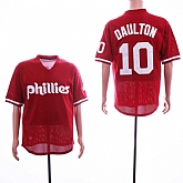 Phillies 10 Darren Daulton Red Mesh BP Stitched Baseball Jerseys,baseball caps,new era cap wholesale,wholesale hats
